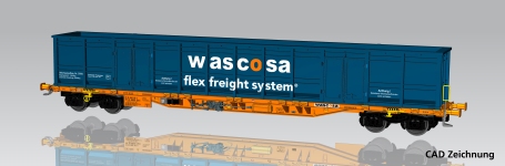 Piko 24566 - H0 - Containertragwagen Wascosa, SBB, Ep. VI
